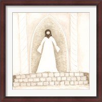 Framed Jesus Teaches at Temple