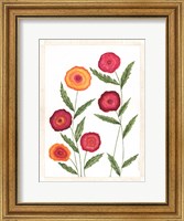 Framed Bright Poppies II