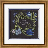 Framed Blue Flowers II