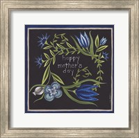Framed Blue Flowers II