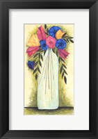 Framed Abstract Flowers II