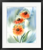 Framed Orange Flowers