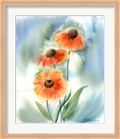 Framed Orange Flowers