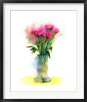 Framed Pink Flowers II