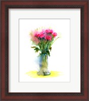 Framed Pink Flowers II