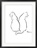 Framed Cat Outlines