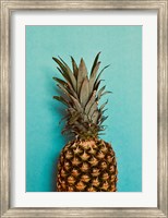 Framed Blue Pineapple