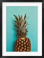 Framed Blue Pineapple