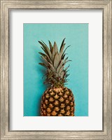 Framed Blue Pineapple