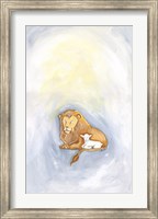 Framed Lion and Lamb