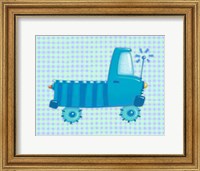 Framed Blue Truck