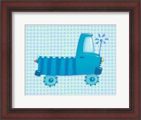Framed Blue Truck