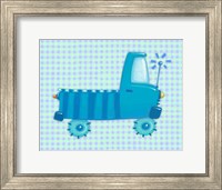 Framed Blue Truck