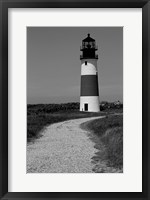 Framed Black and Lighthouse