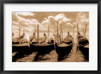 Framed Venice Gondolas