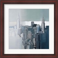 Framed Chrysler and Empire State Buildings