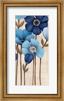 Framed Fleurs Bleues II