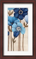 Framed Fleurs Bleues II