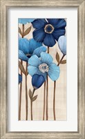 Framed Fleurs Bleues II