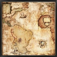 Framed Map of Discovery