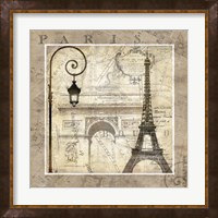 Framed 'Paris Holiday' border=