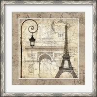 Framed 'Paris Holiday' border=