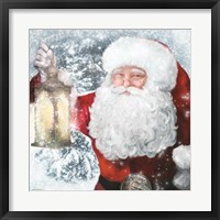 Framed Santa Lantern