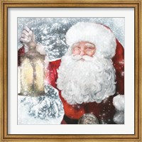 Framed Santa Lantern