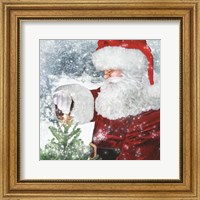 Framed Santa Tree Star