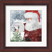 Framed Santa Tree Star