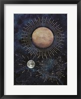 Framed Gold Celestial Rays I