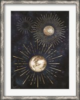 Framed Gold Celestial Rays IV