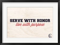 Framed Honor and Purpose