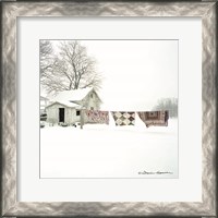 Framed Quilts in Snow