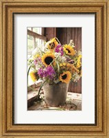 Framed Wildflowers in Bucket