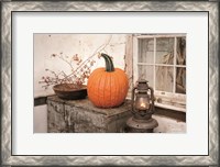 Framed Fall Lantern