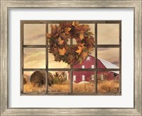 Framed Fall Window View