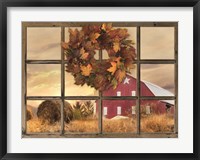 Framed Fall Window View