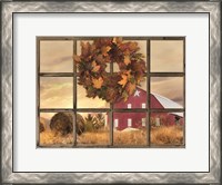 Framed Fall Window View