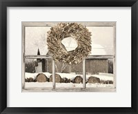 Framed Millersburg Winter View