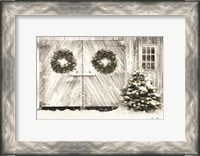 Framed Christmas Barn Doors