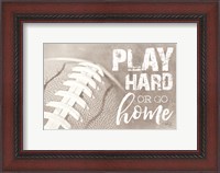 Framed Football - Play Hard