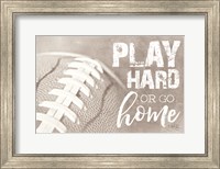 Framed Football - Play Hard