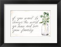 Framed Love Your Family