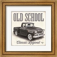 Framed Old School Vintage Trucks II