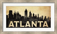 Framed Atlanta Skyline