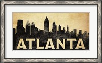 Framed Atlanta Skyline
