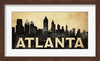 Framed Atlanta Skyline