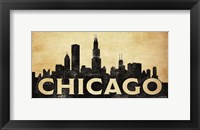 Framed Chicago Skyline