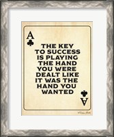 Framed Ace of Clubs